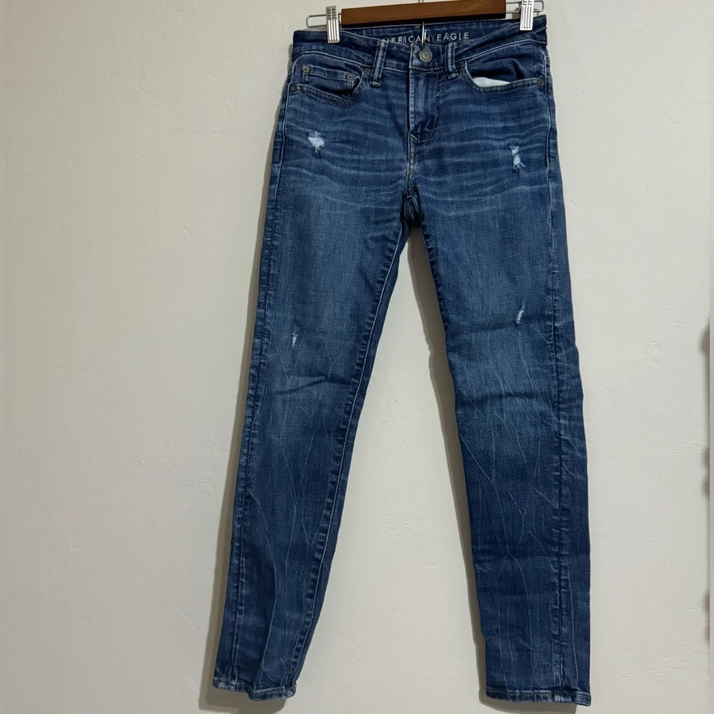 American Eagle Outfitters (AEO) Blue Next Level Airflex Jeans (28x30)